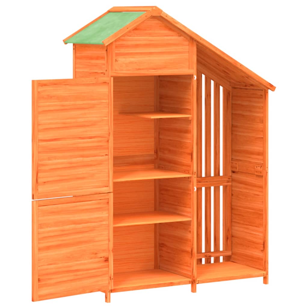 Vidaxl Garden Tool Shed, Brown, 120X53.5X170 Cm, Pine
