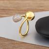 Nidin High Quality Creative Shiny Zircon Charm Open Rings Adjustable 4 Styles For Women Men Hip-Hop Style Finger Jewelry Gifts