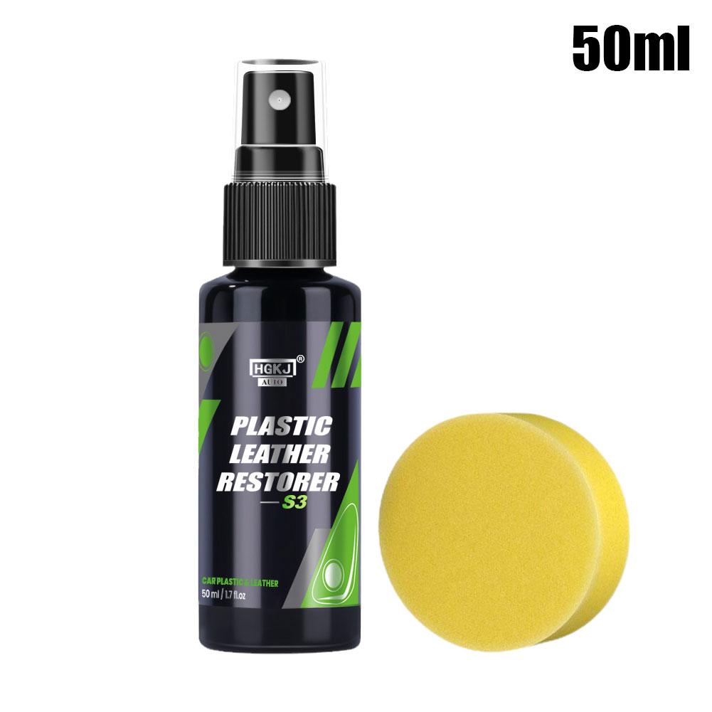 

50/100/300 мл HGKJ AUTO S3 Пластиковый Кожаный Восстановитель Быстрое Покрытие Агент Для Восстановления Кожи Внутреннего Салона Автомобиля С Губкой