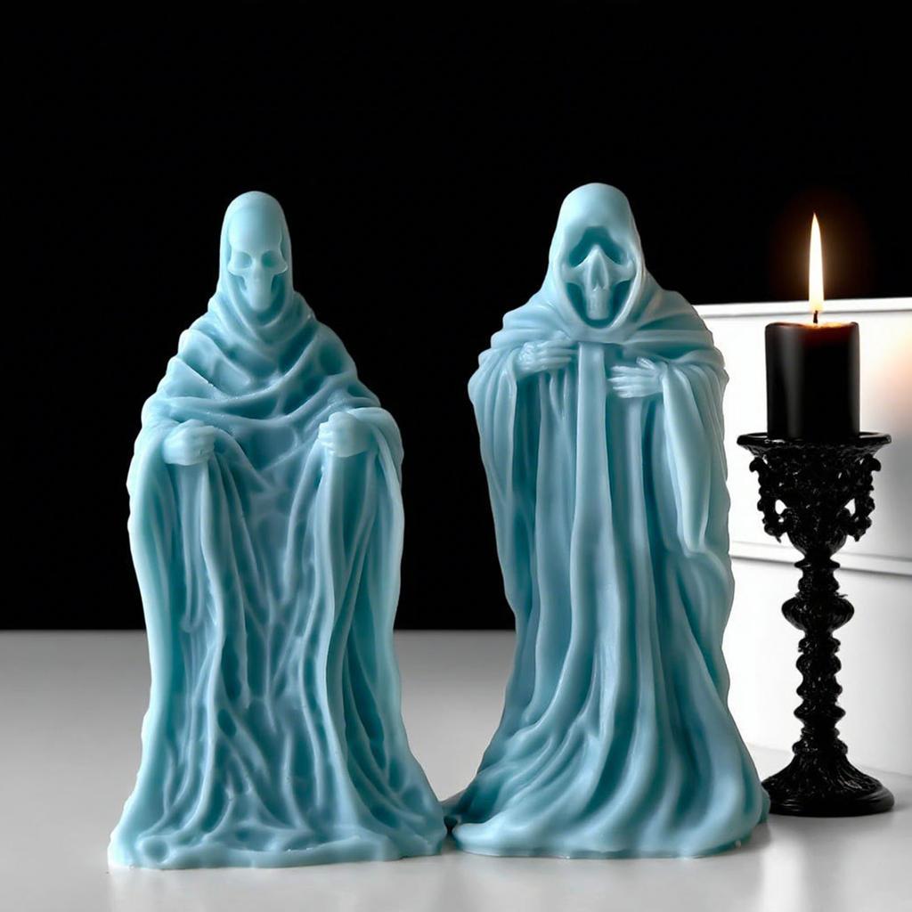 Halloween Skull Silicone Mold For Candle Soap Crafting Reusable Flexible Detailed Design Easy Release Non Toxic Eco Friendly Material