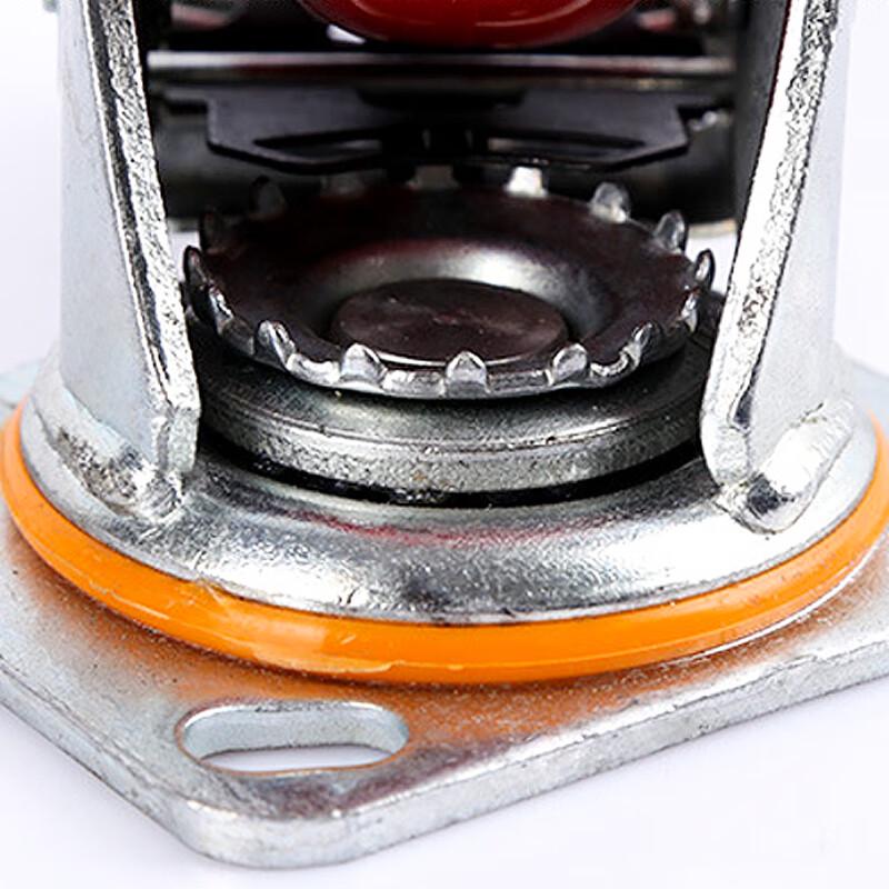 Hesdige Red Polyurethane PU Flat Cart Casters