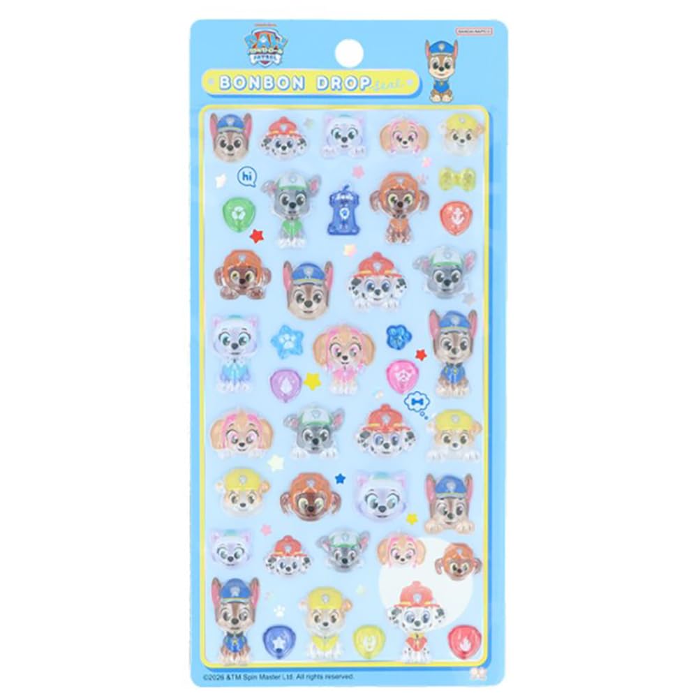 Sun-Star Stationery Paw Patrol Goods Bonbon Drop Sticker Badge S8816697