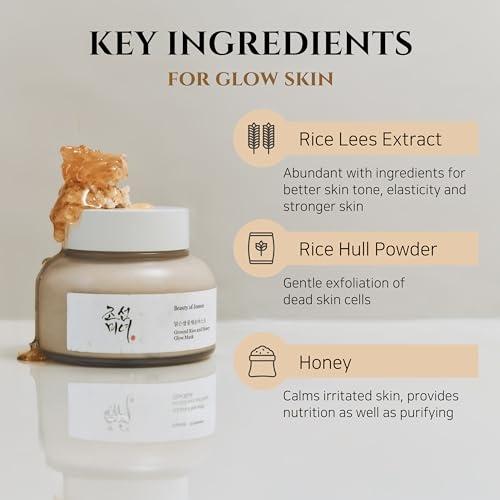Beauty of Joseon Ground Rice and Honey Glow Mask Wash-Off Mask 150ml Rice Honey Pore Care Nourishing Korean Skincare