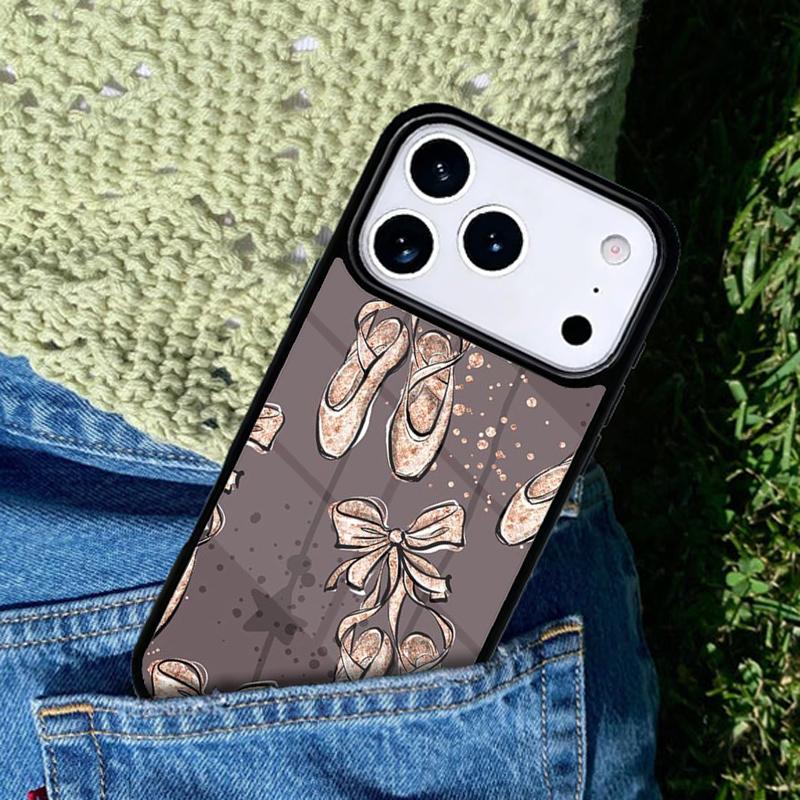 Ballerina Ballet Shoes Dance Girl Phone Case Cover for IPhone 11 12 13 14 15 16e 17 Pro Max Coque for IPhone 17 Air