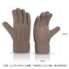 Double-layer Gloves Men's Fleece Warm Thickened Autumn and Winter Cold-proof Outdoor Knitted Gloves