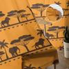 Afrikanische ethnische Muster Tüll Vorhänge für Wohnzimmer Schlafzimmer Weihnachten Chiffon Sheer Voile Küche Vorhang