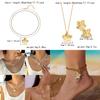 Floral Metal Pendant Necklace With Alloy Charm For Women Fashion Jewelry Set