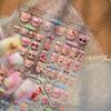 Tomoni Embossed Nail Art Stickers - Cute Bear & Sunglasses Design