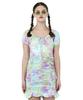 Another A Shirring Mini Dress [ White/Aurora ]