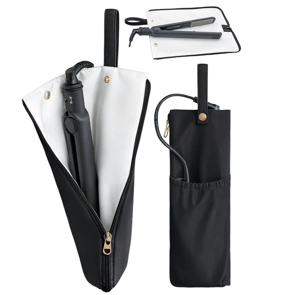 Anti-scalding Curling Iron Bag Heat-Resistant Hair Curling Holder Perm Wand Organizer Travel чёрный