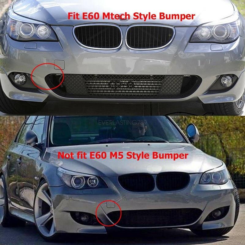 Pair M Sport Package Front Bumper Fog Lights Shell Cover Without Bulb for -BMW E60 E90 E92 E93 M-Tech