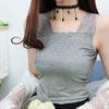 Large Size Modal Cotton Camisole Summer Women's Bottoming Shirts Solid Color Slim Sleeveless Lace Tops