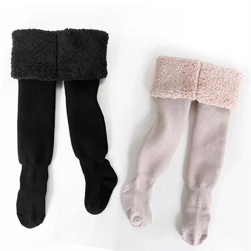 2Pairs/set Children's Tights for Girls Winter Thick Casual Cotton Toddler Baby Girl Pantyhose Snow Keep Warm Kids Tight 0-8Years