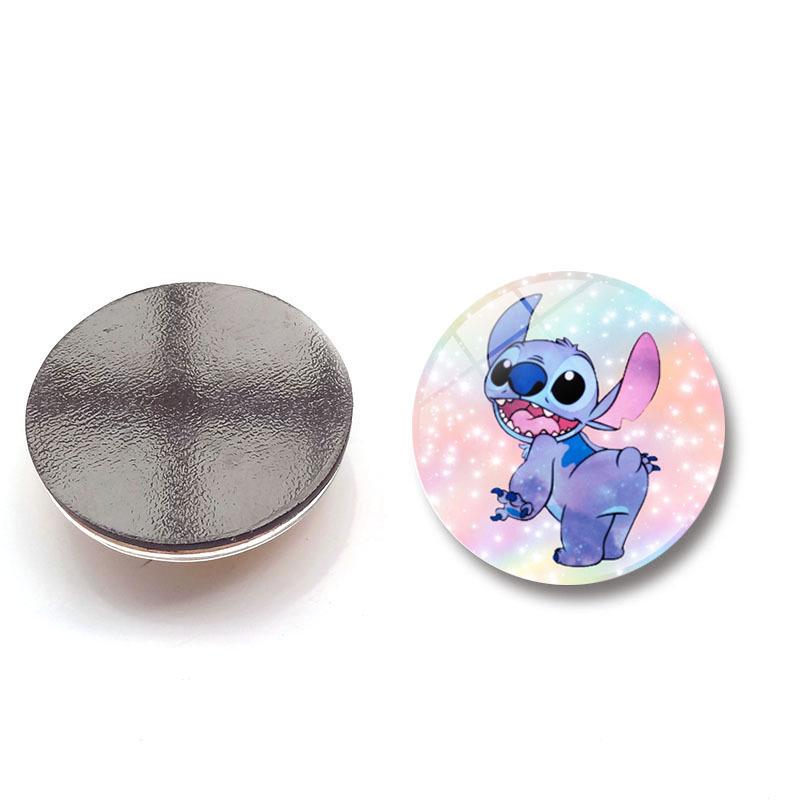 Lilo & Stitch Crystal Glass Magnet - Cartoon Stitch Home Decor Fridge & Whiteboard Sticker