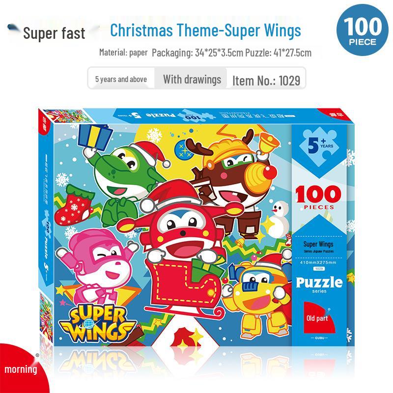 Paw Patrol & Spiderman Ice Princess 100-Piece Children's Puzzle Educational Toy