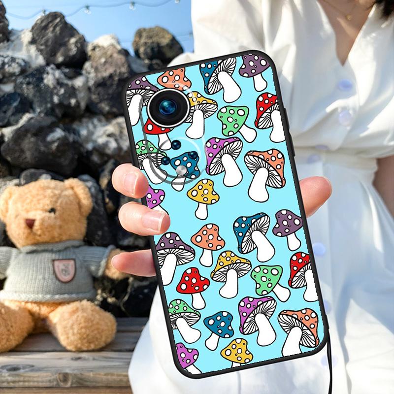 

Чехол Psychedelic Mushrooms Florals для Honor X8a X9a X6a X7a X6 X7 X8 X9 X9b X8b Honor 70 50 90 Lite Magic 5 6 Pro Cover Honor X9a