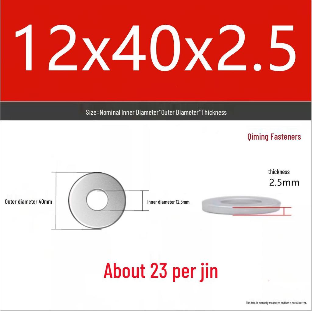4.8 Grade Galvanized Iron Flat Washer M3-M40 Oversized Metal Screw Gasket Washer