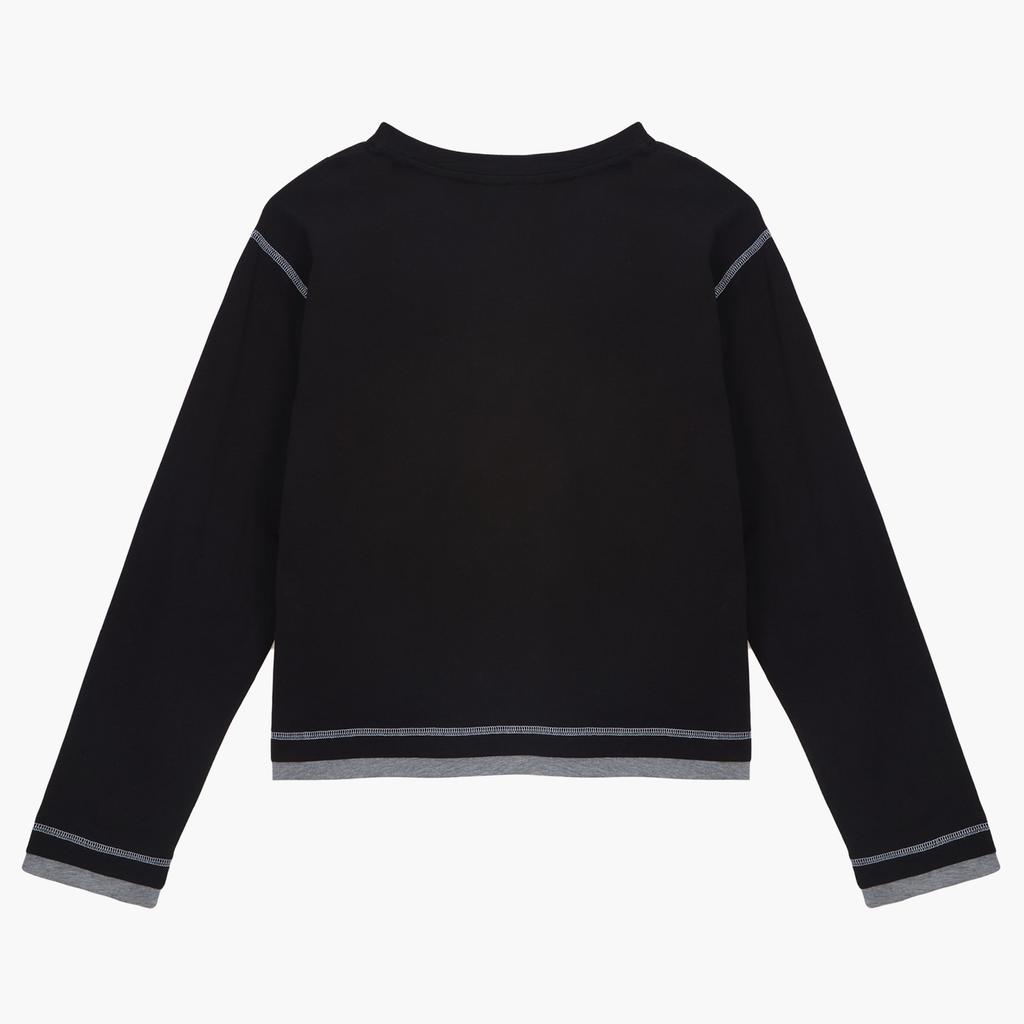 Debaseute Heart Debbie Long Sleeve T-Shirt Black (S5Fwtp006)