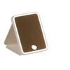 Specchio LED Portatile per Trucco con Design Pieghevole, Chiarezza HD, Ideale per Dormitori Studenteschi e Tavolini da Toeletta.