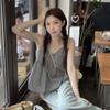 French chic small vest suspender women's summer new small wear design sense retro plaid versatile top