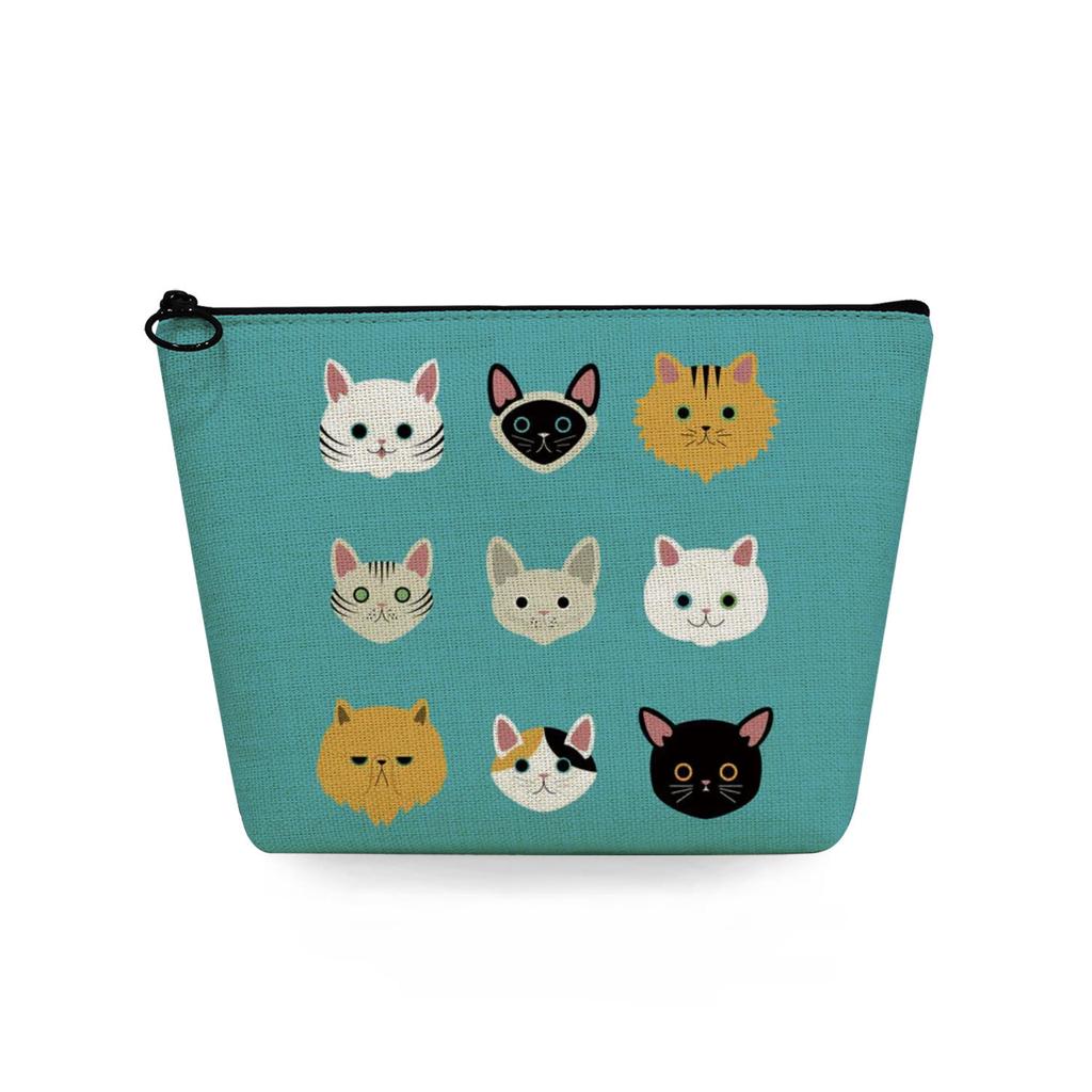 Women Cartoon cat Print Cosmetic Bag Toiletries Organize Travel Storage Case 6868