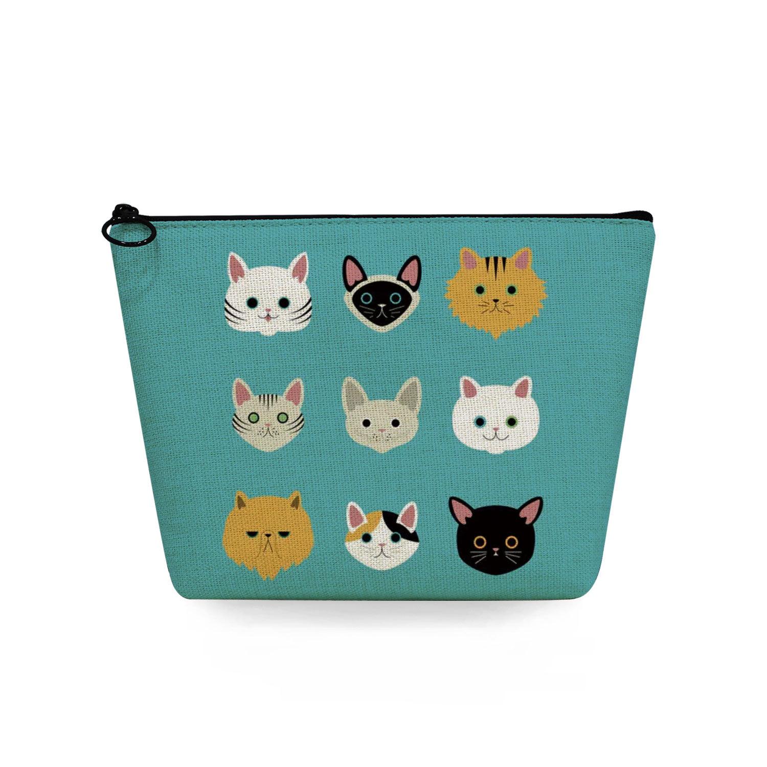 

Women Cartoon cat Print Cosmetic Bag Toiletries Organize Travel Storage Case 6868 KTB