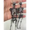 Gender Neutral Skeleton Necklace Halloween Theme Collarbone Chain Accessories