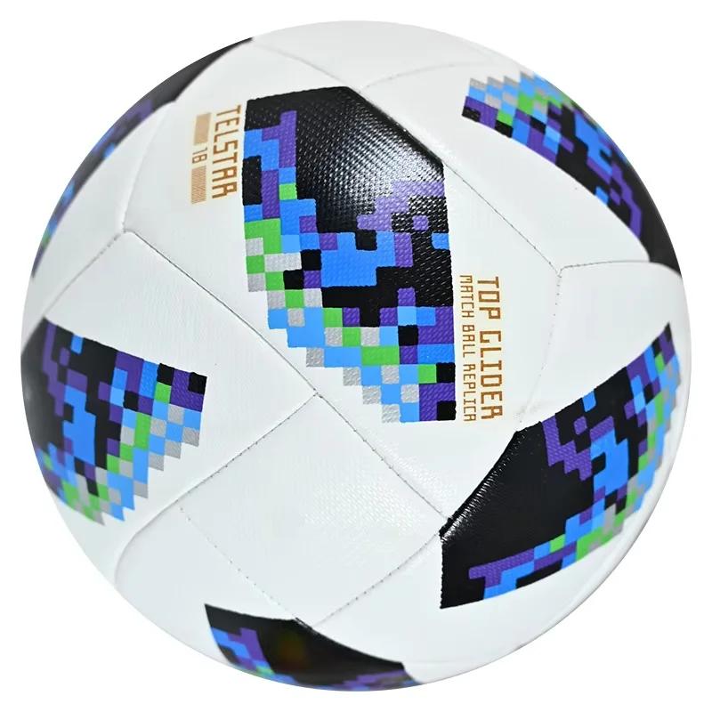 Taille Officielle 4 Ballons de Football de Haute Qualité Matériau PU Sans Coutures Antidérapant Match en Extérieur Entraînement Football But Sports d'Équipe