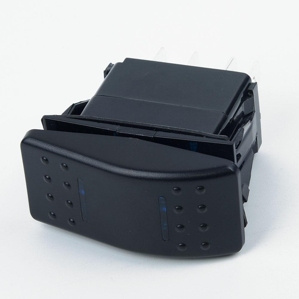 1* 12/24V Blue Led Rocker Switch 7-Pin ON OFF ON DPDT 3-WAY Waterproof Car Boat