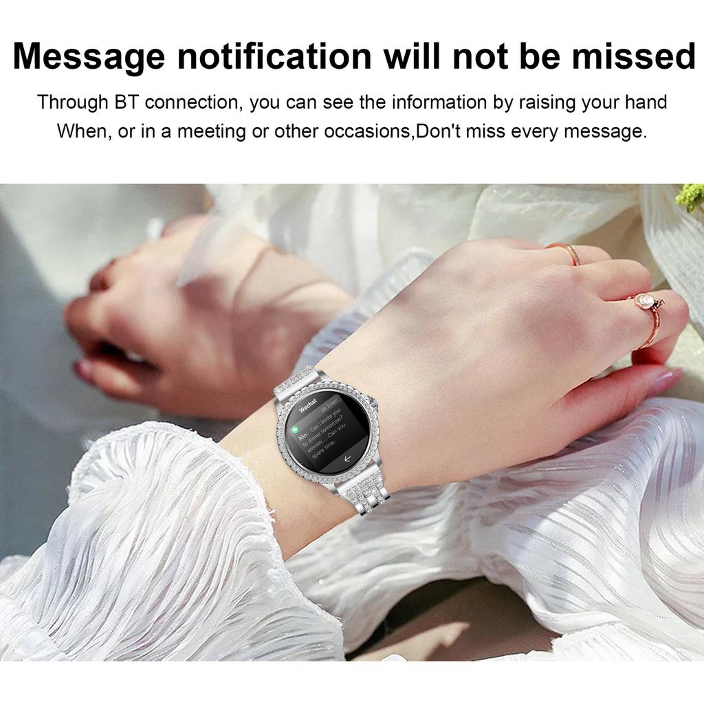 Luxury Women S Smartwatch BT Calling, Health Monitoring, Sleep Tracking, 20+ Sports Modes, Waterproof Fitness Tracker