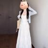 White Moonlight French-Style Beach Slip Dress