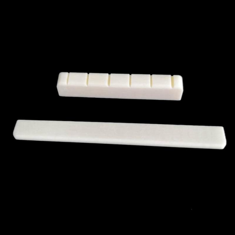 Guitar Blank Bone Nut DIY Unslotted Guitar Nut and Guitar Bridge Saddle DIY Stringed Instrument Supplies Durable