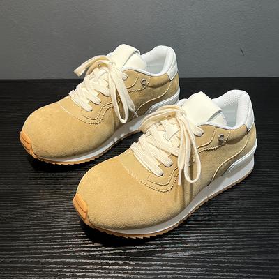 Men's Shoes 2026 Autumn and Winter New Big Head Round Toe Sports Shoes Men's and Women's Thick Soled Casual Board Shoes