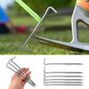 Heavy Duty Ground Stakes Spikes 18cm Tent Pegs Portable Camping Tent Stak  Camping