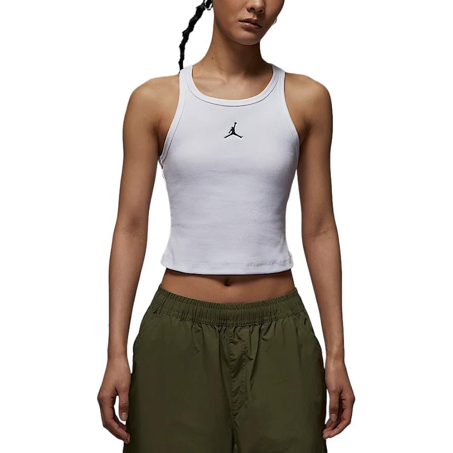 Jordan T Shirts Women's White Crew Neck Moderate HF9475-100