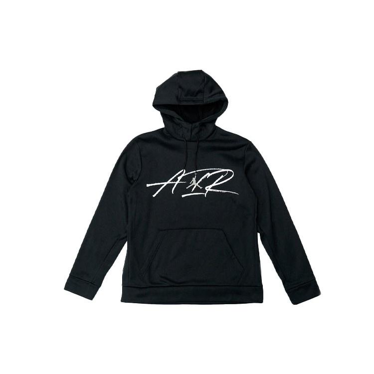 Air Jordan Therma Graphic Casual Sports Pocket hooded Pullover Black Men s CK6792-010 XL