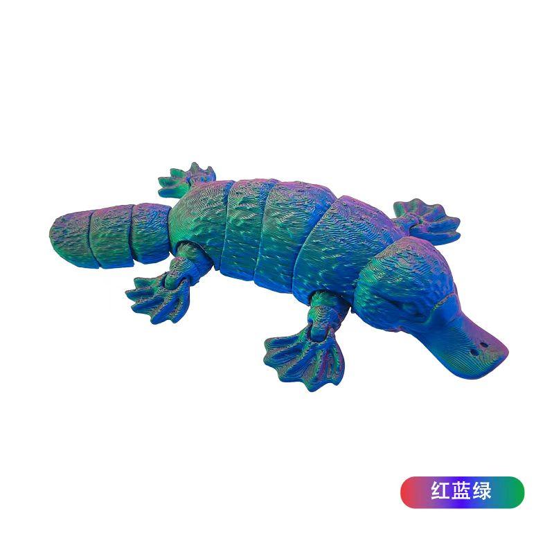 14cm 3D Gedrucktes Schnabeltier Spielzeug Antistress Simulation Tier Bewegliche Gelenke Fidget Spielzeug Figur Dekoration für Schreibtisch Auto Zuhause