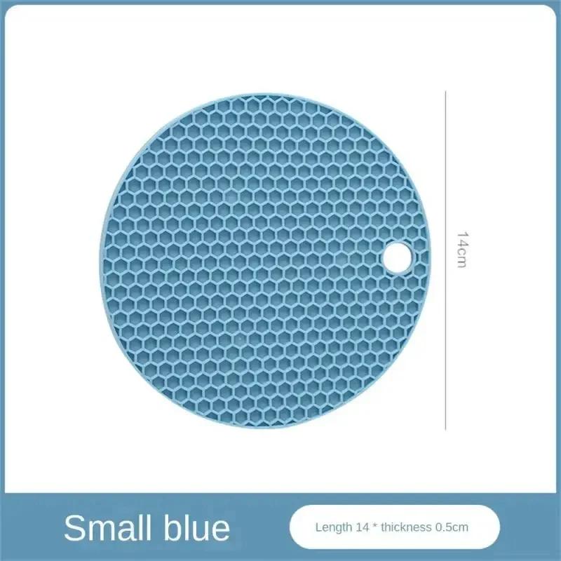 Round Heat Resistant Silicone Mat Drink Cup Coasters Insulation Non Slip Pot Holder Thicken Table Placemat Kitchen Accessories