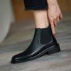 Medium Heel Chelsea Short Boots Women's Spring and Autumn British Martin Boots Ankle Boots