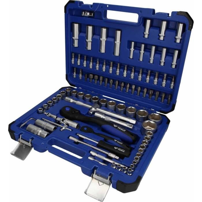Coffret De Douilles Et Cliquets - BRILLIANT TOOLS - BT023094 - 94 Pièces - Métal