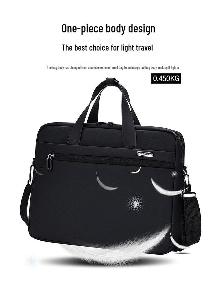 Stylish Unisex High-End Laptop Handbag: Lightweight Briefcase & Travel Shoulder Bag