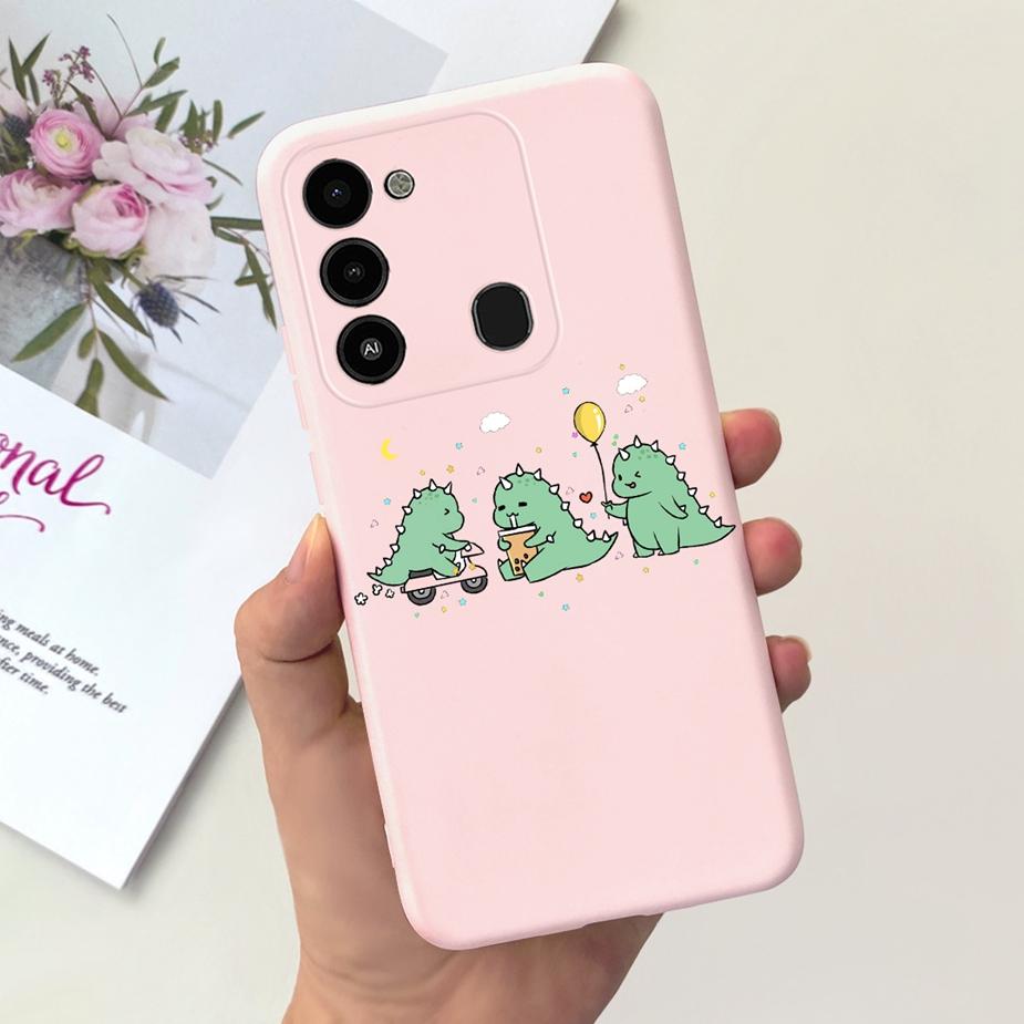 For Tecno Spark 8C Case KG5k KG5j KG5n Stylish Candy Painted Cover Soft Silicone Phone Case For Tecno Spark Go 2022 Spark8C Bags