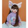 55cm panenky Reborn Baby celosilikonové voděodolné panenky Hračka Bebe Reborn pro holčičku Hračka pro děti Dárky k narozeninám Playmate