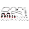 2in 51mm Universal Aluminum Pipe Silicon Hose Intercooler Turbo Piping Kit  Modified Accessory