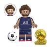 Soccer Player Building Block Minifigure Toy Action Figure Keychain Pendant Sports Theme Creative Blocks Detachable Cute Decoration