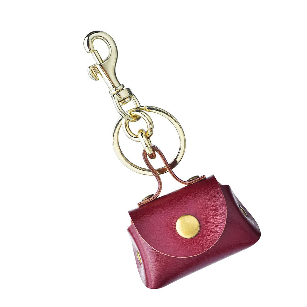 Portable Coin Holder And Keychain Combo Crafted From Premium PU Leather Ideal For Students Commuters And Travelers