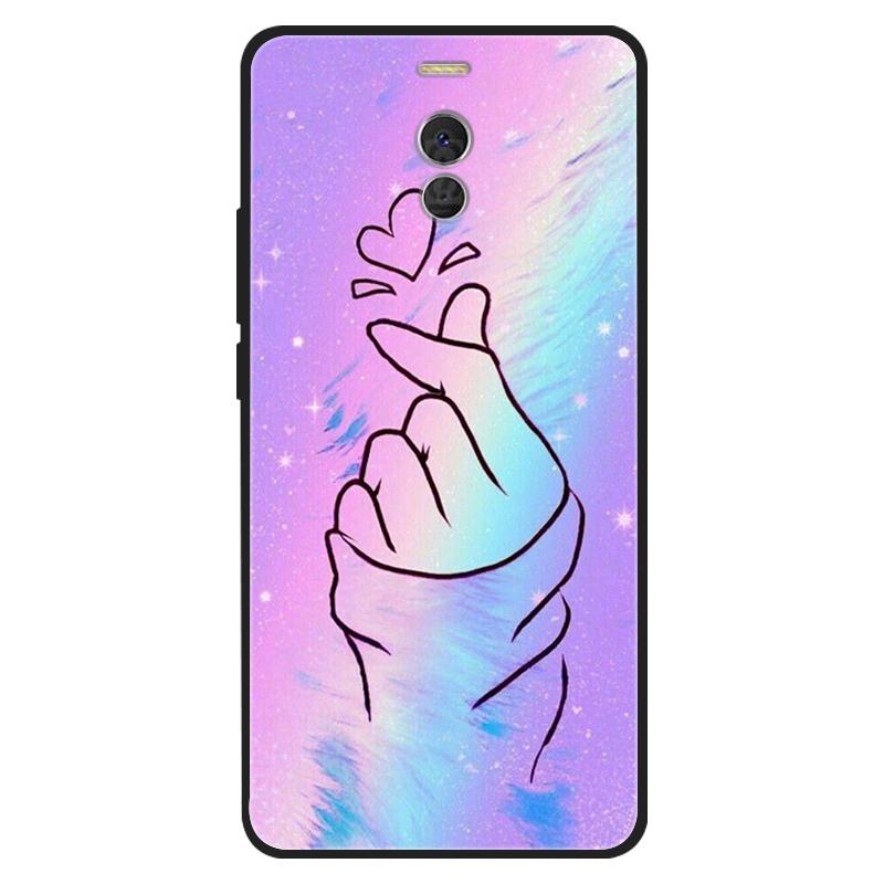 For Meizu M6 Note Case Silicone Cat Painted Soft Black Cover for Meizu M6Note M3 Note 8 Cover TPU Coque Protective Capa