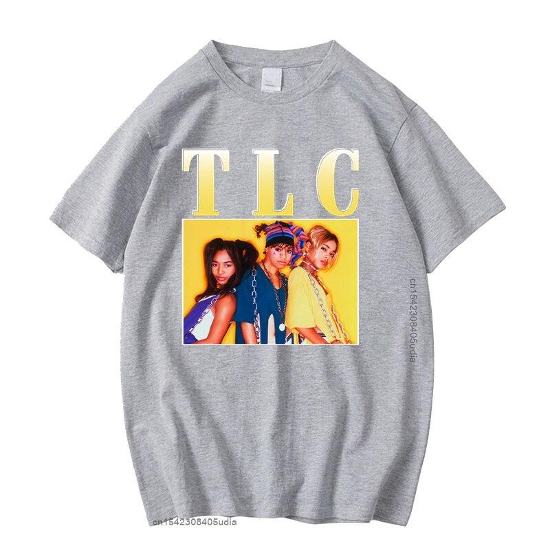 Tlc Manga Vintage Unisex Black Tshirt Men Tshirts Casual Retro Graphic T Shirts Cotton T Shirt Man Woman Tees Tops