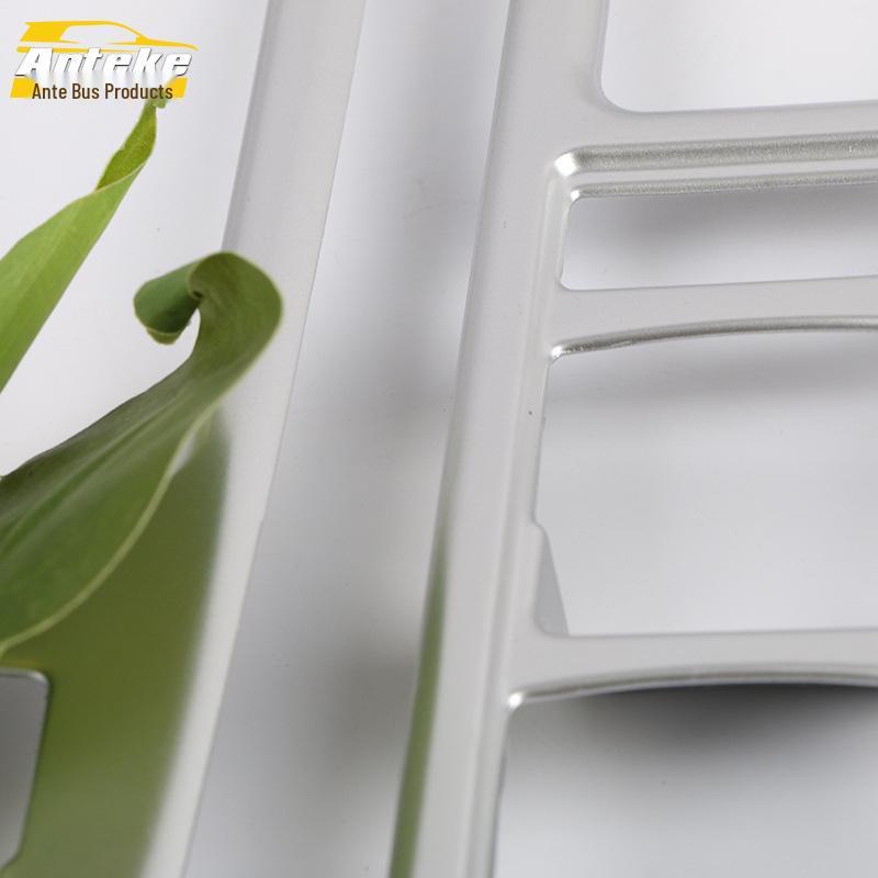 Compatible Electroplated Glass Switch Trim for 15 Geely Global Hawk GX-9 Models - Car Door Window Armrest Button Cover