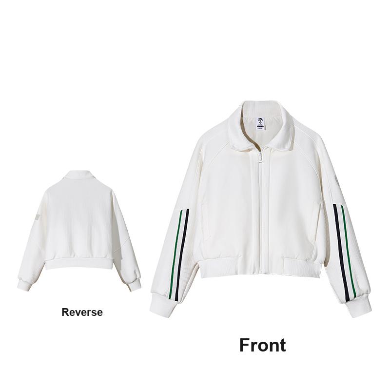 Anta Retro Sports Style Short Jacket Baseball Coat Women jackets 162618745-1